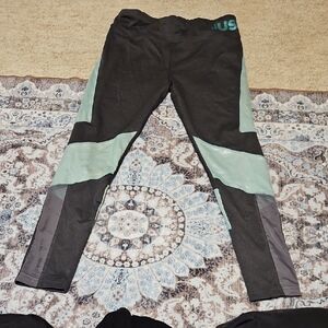 Justice Charcoal and Mint Leggings